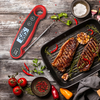 Good price Imprägniern sofortiger gelesener Fleisch-Thermometer Digital ultraschnelles mit Hintergrundbeleuchtungs-Kalibrierung Online