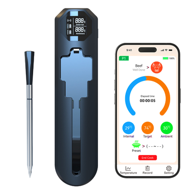 Good price 820FT Smart Wireless Fleischthermometer für Küche Kochen Outdoor Grillen Digitales BBQ-Thermometer durch Telefon-APP gesteuert Online