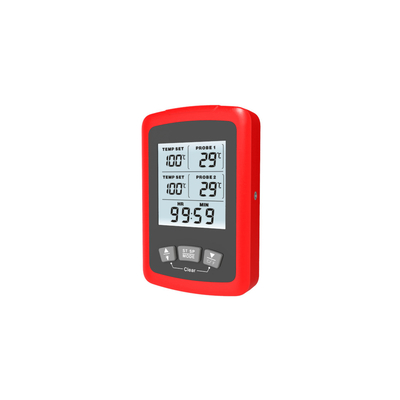 Good price Doppelte Doppelsonden-drahtloser Fleisch-Thermometer mit 2 Sonden-Hintergrundbeleuchtungs-Quadrat Online