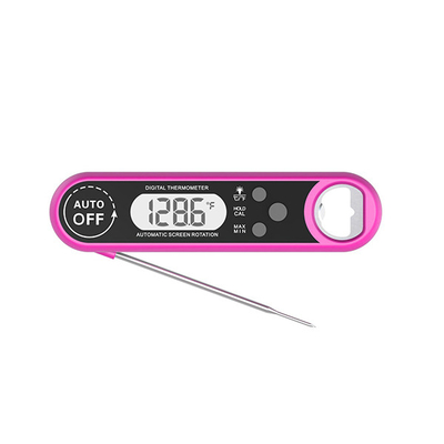 Waterproof IP67 Digital Meat Thermometer With Bottle Opener 2S Bright LCD