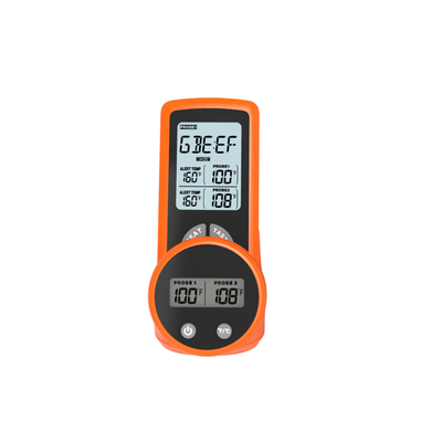 Quick Read Digital Food Thermometer With Dual Probes For Liquids Smoker Oven